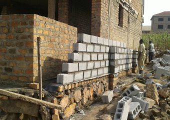 Boundary Wall Construction with Concrete Blocks